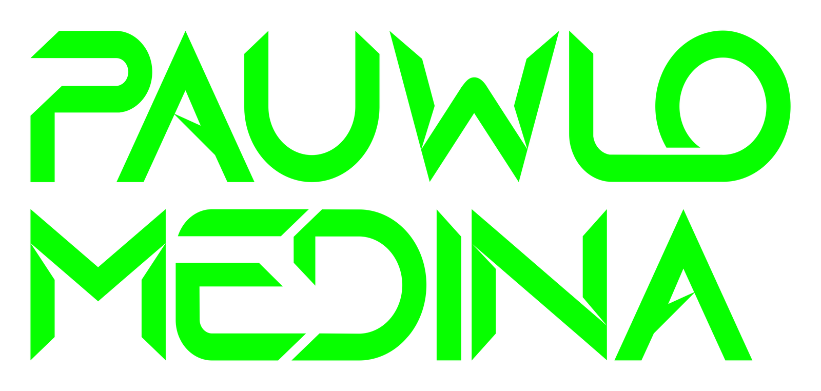 Logo verde apilado